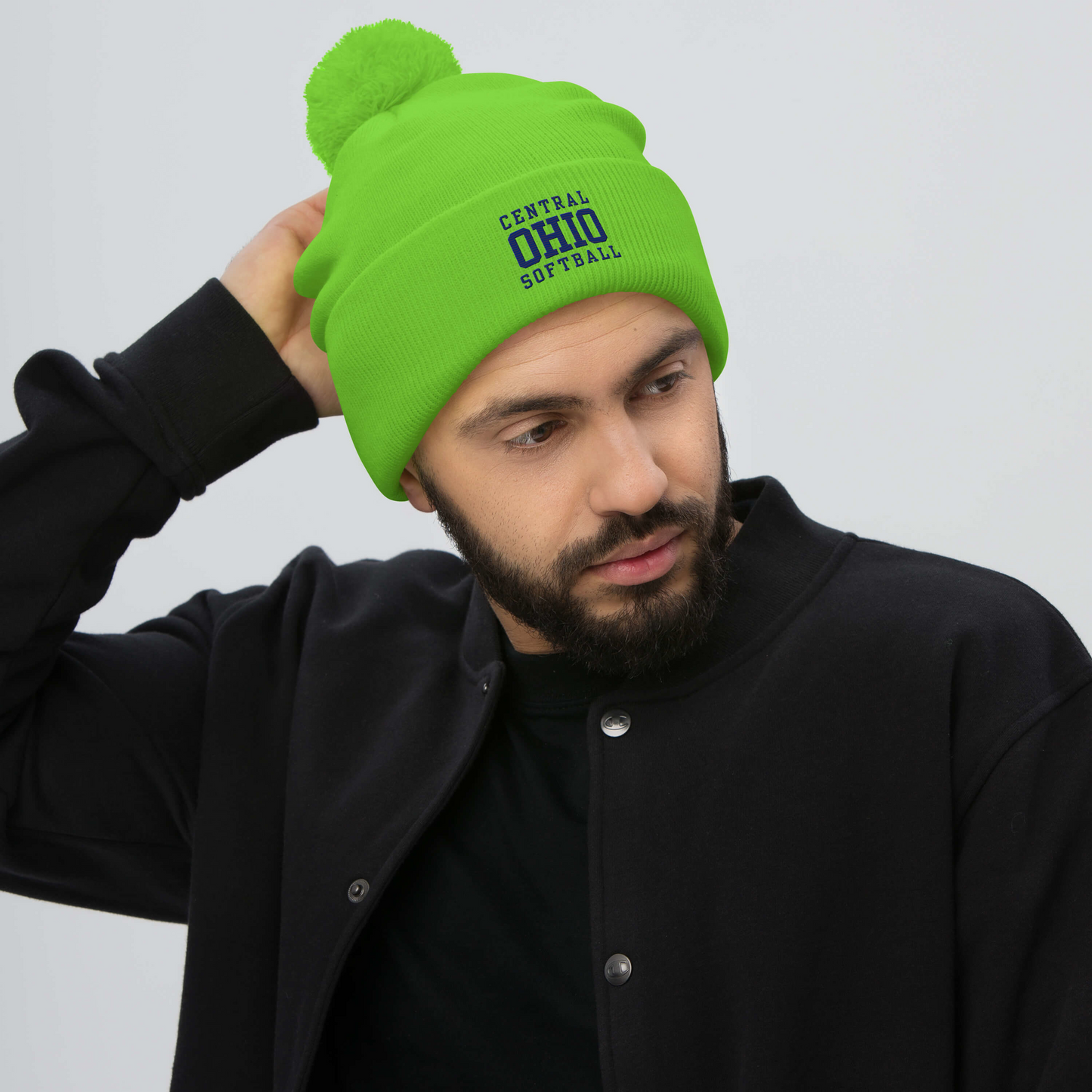 C.O. PRIDE - Beanie - Blue Text Logo (EMB)
