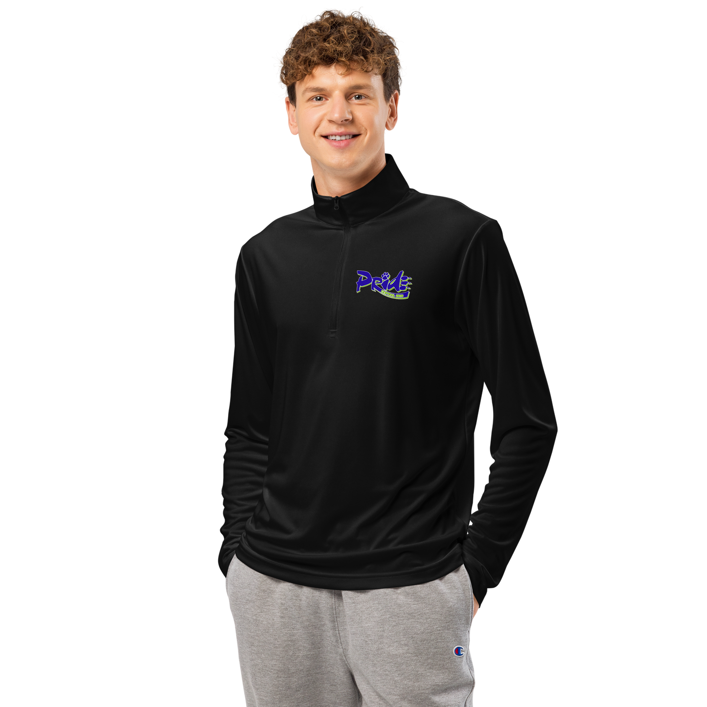 C.O. PRIDE - Lightweight Quarter Zip - Pride Text Logo
