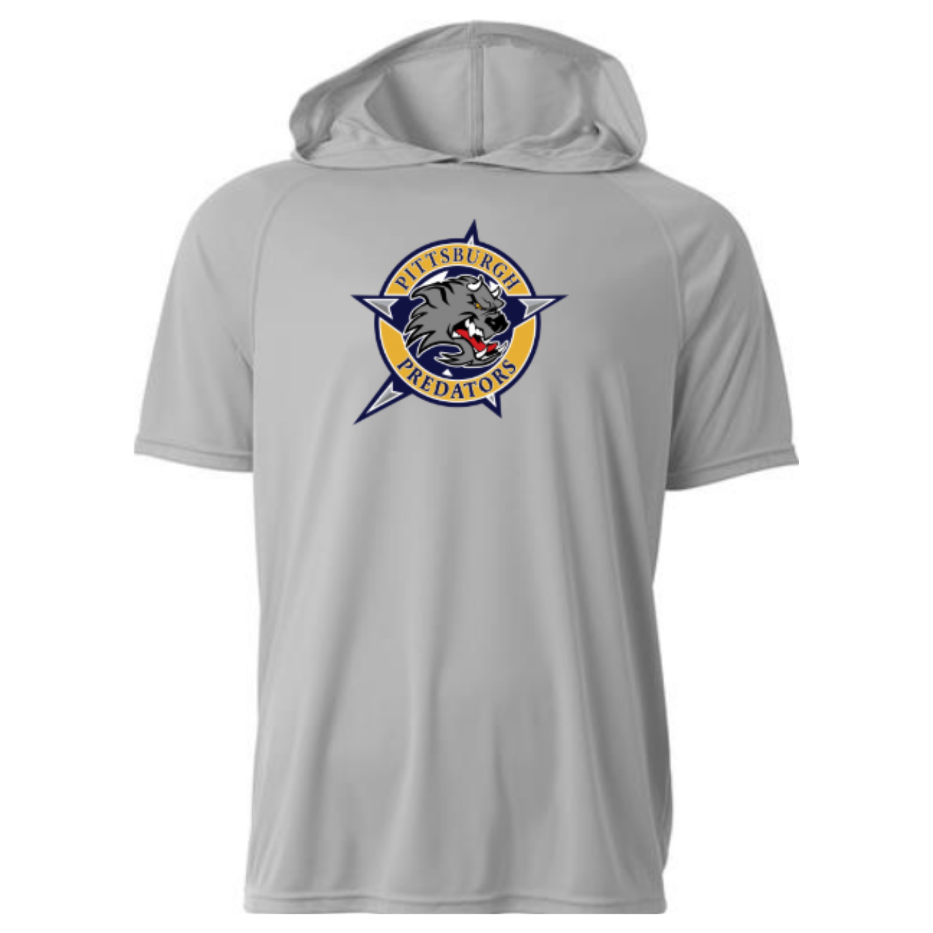 PITTSBURGH PREDATORS - A4 Adult Short Sleeve Hoodie Tee