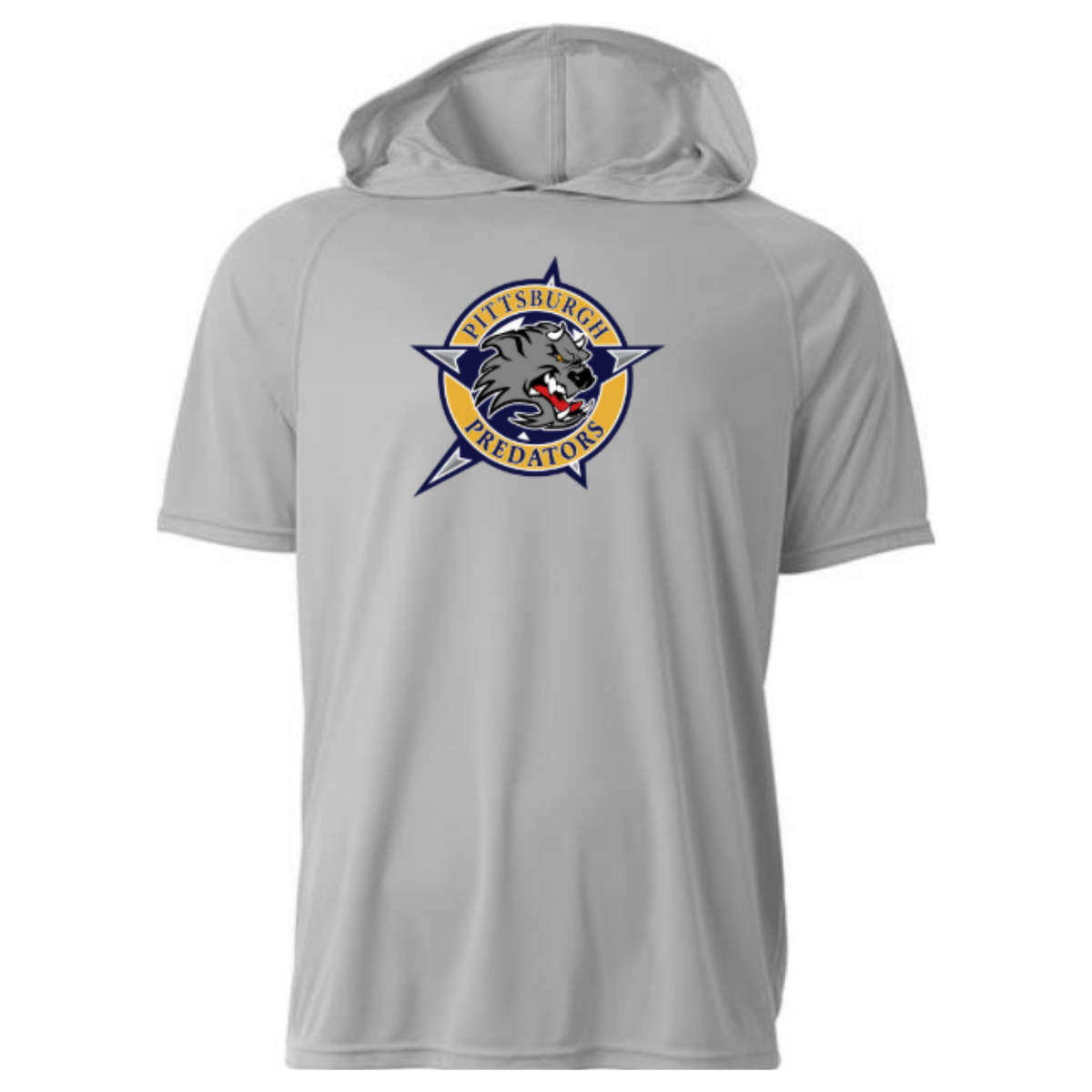 PITTSBURGH PREDATORS - A4 Adult Short Sleeve Hoodie Tee