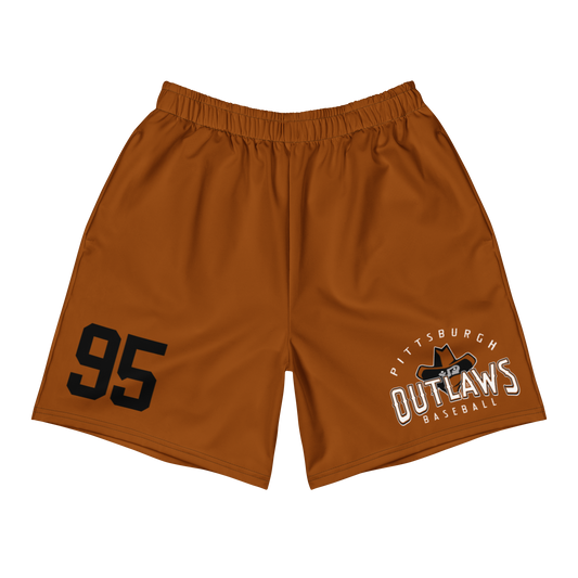 OUTLAWS - PERSONALIZED ATHLETIC SHORTS - BURNT ORANGE