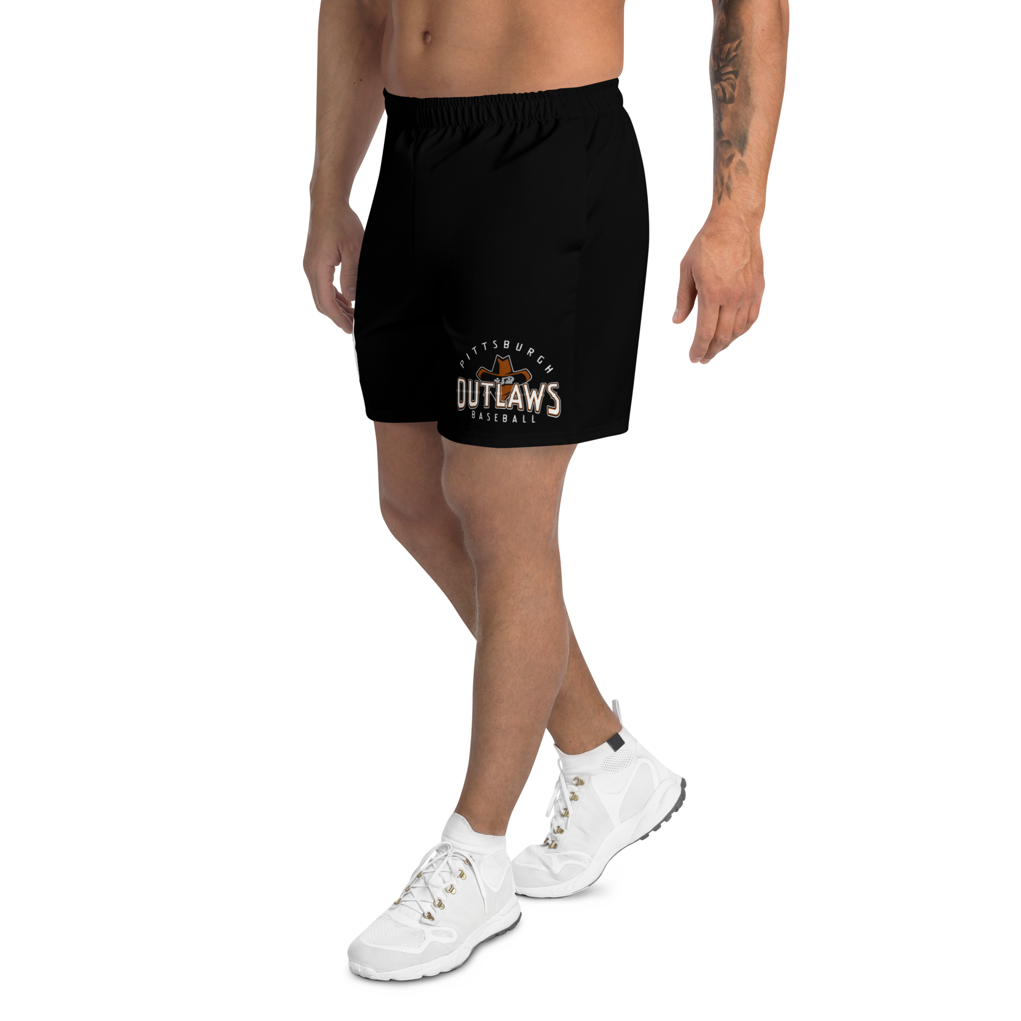 OUTLAWS - PERSONALIZED ATHLETIC SHORTS - BLACK