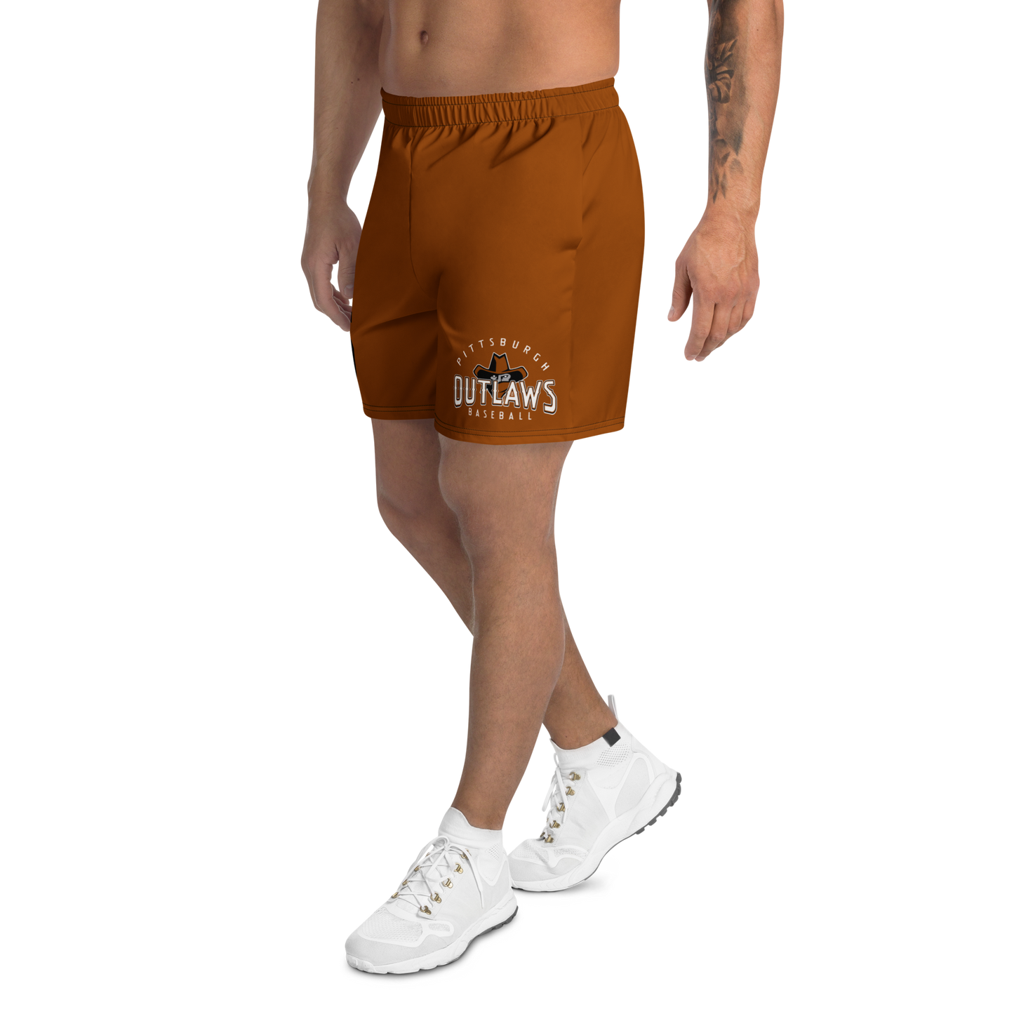 OUTLAWS - PERSONALIZED ATHLETIC SHORTS - BURNT ORANGE