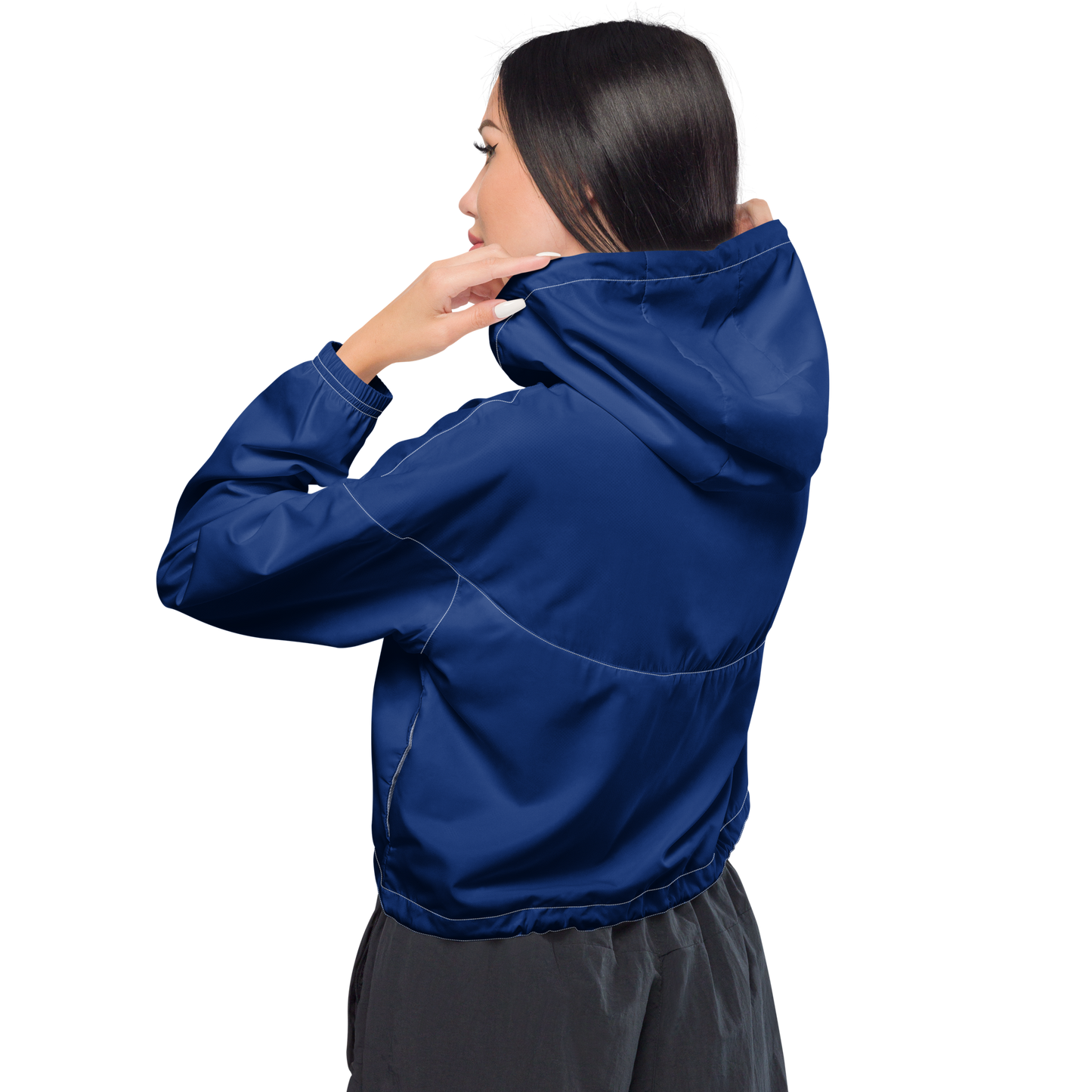 C.O. PRIDE - Cropped Windbreaker Quarter Zip - Circle Logo