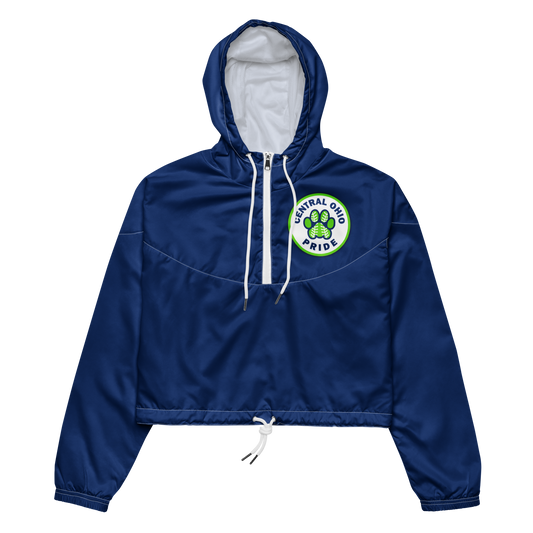 C.O. PRIDE - Cropped Windbreaker Quarter Zip - Circle Logo