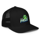 C.O. PRIDE - FlexFit Mesh Trucker Hat - Printed Slanted Text Logo