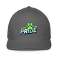 C.O. PRIDE - FlexFit Mesh Trucker Hat - Printed Slanted Text Logo