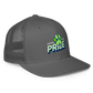 C.O. PRIDE - FlexFit Mesh Trucker Hat - Printed Slanted Text Logo