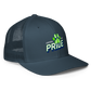 C.O. PRIDE - FlexFit Mesh Trucker Hat - Printed Slanted Text Logo