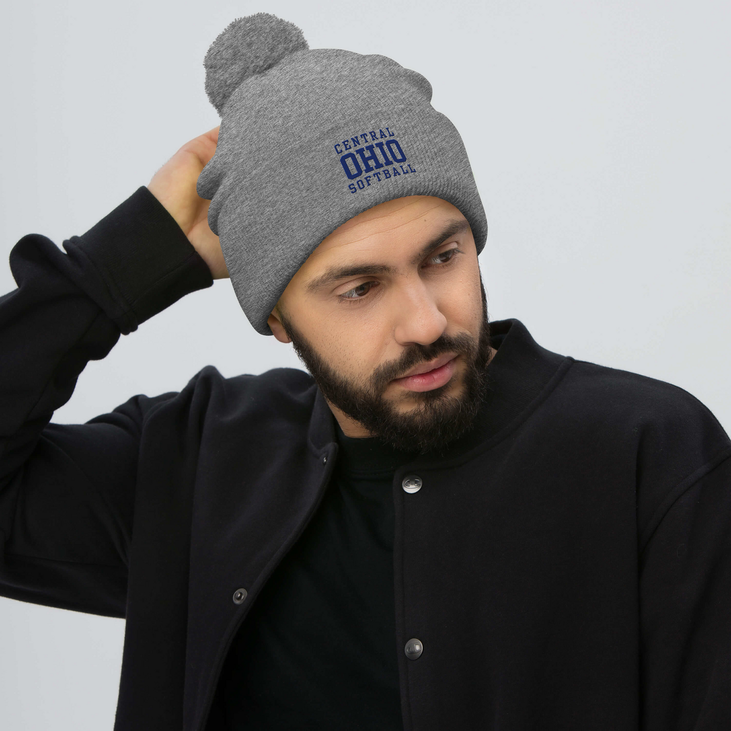 C.O. PRIDE - Beanie - Blue Text Logo (EMB)