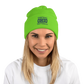 C.O. PRIDE - Beanie - Blue Text Logo (EMB)
