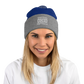 C.O. PRIDE - Beanie - White Text Logo (EMB)