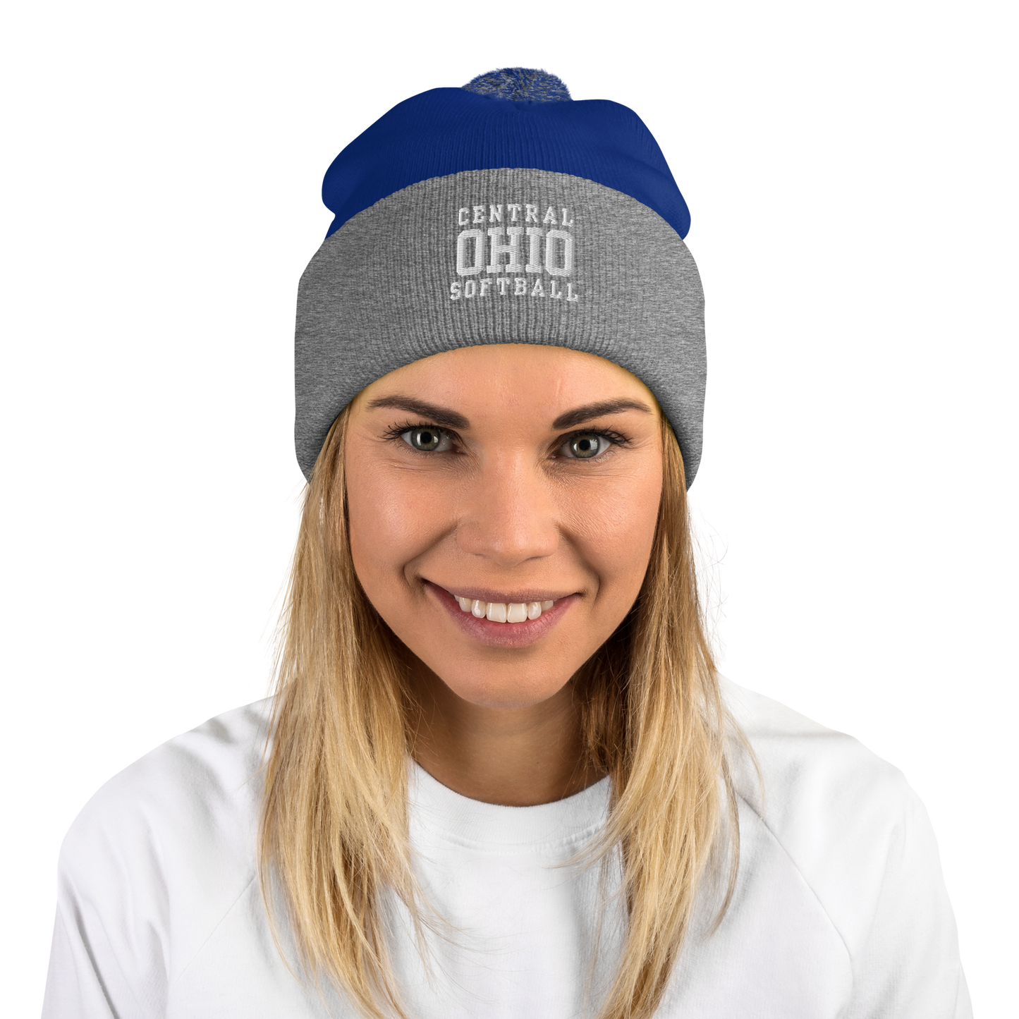 C.O. PRIDE - Beanie - White Text Logo (EMB)