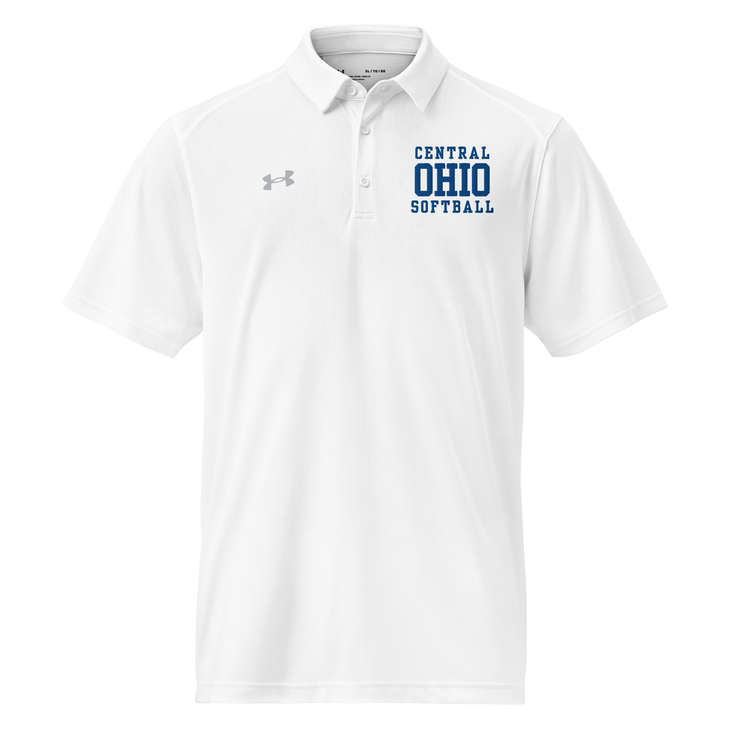 C.O. PRIDE - Under Armour Polo - Blue Text Logo (EMB)