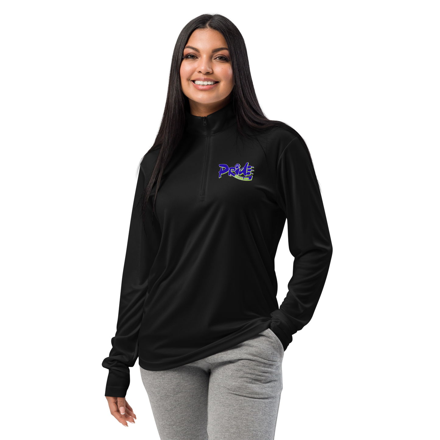 C.O. PRIDE - Lightweight Quarter Zip - Pride Text Logo