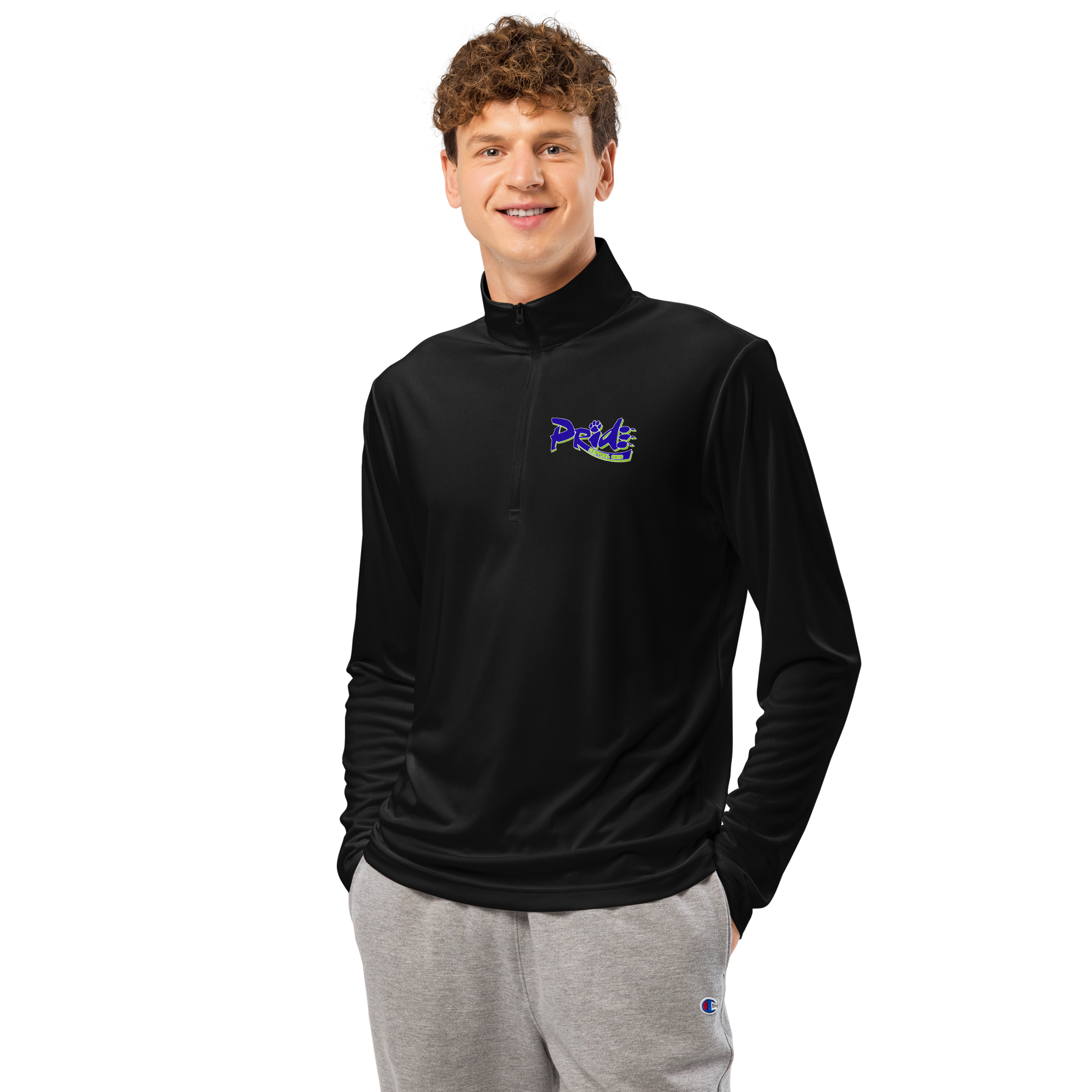 C.O. PRIDE - Lightweight Quarter Zip - Pride Text Logo