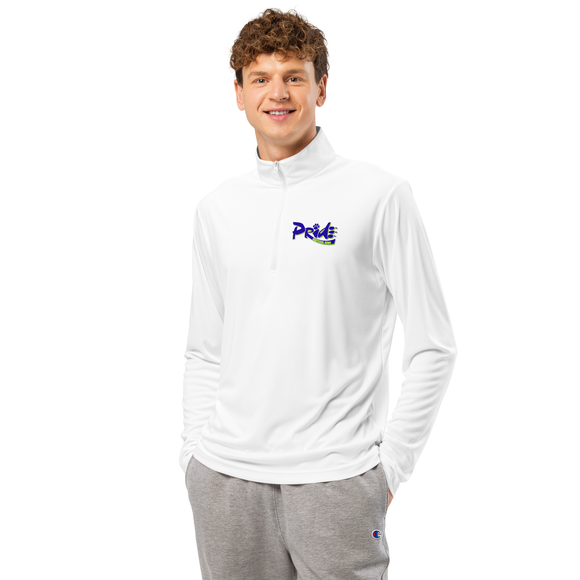 C.O. PRIDE - Lightweight Quarter Zip - Pride Text Logo