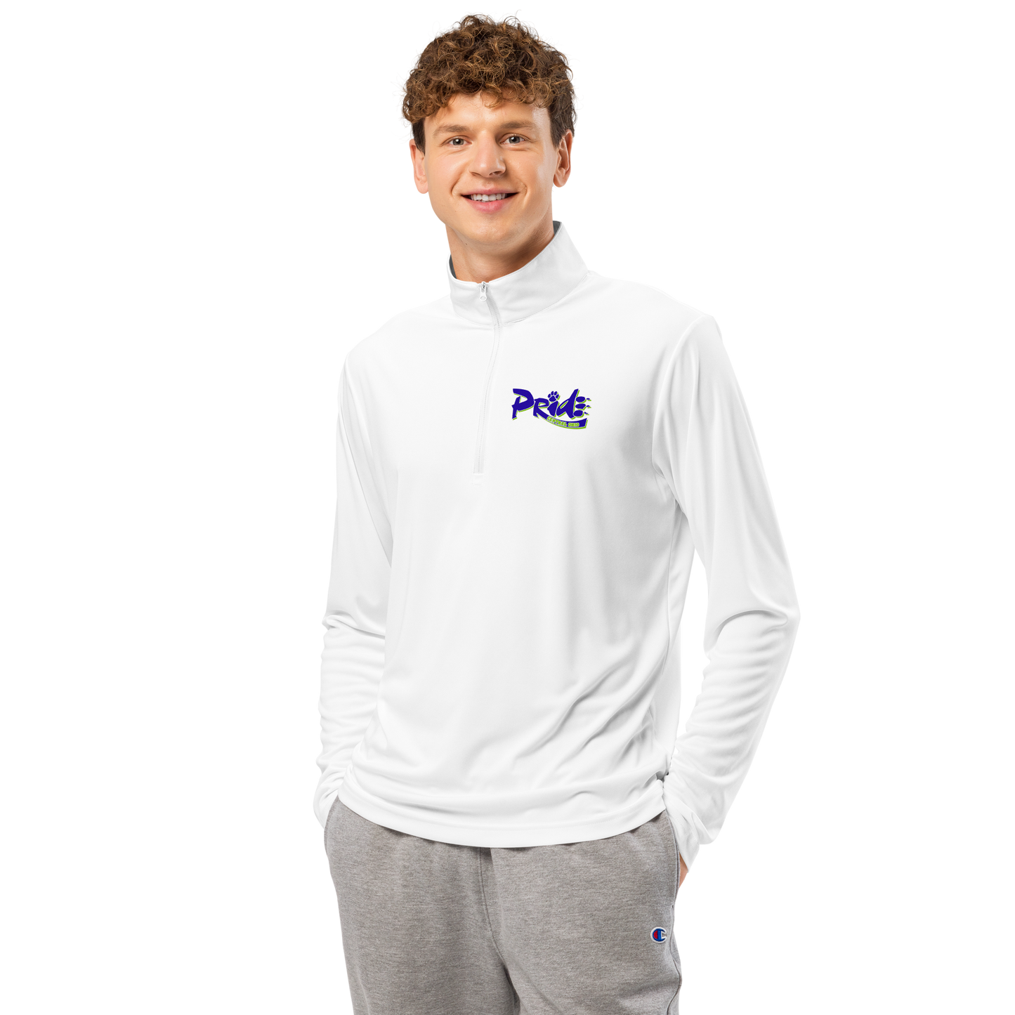 C.O. PRIDE - Lightweight Quarter Zip - Pride Text Logo