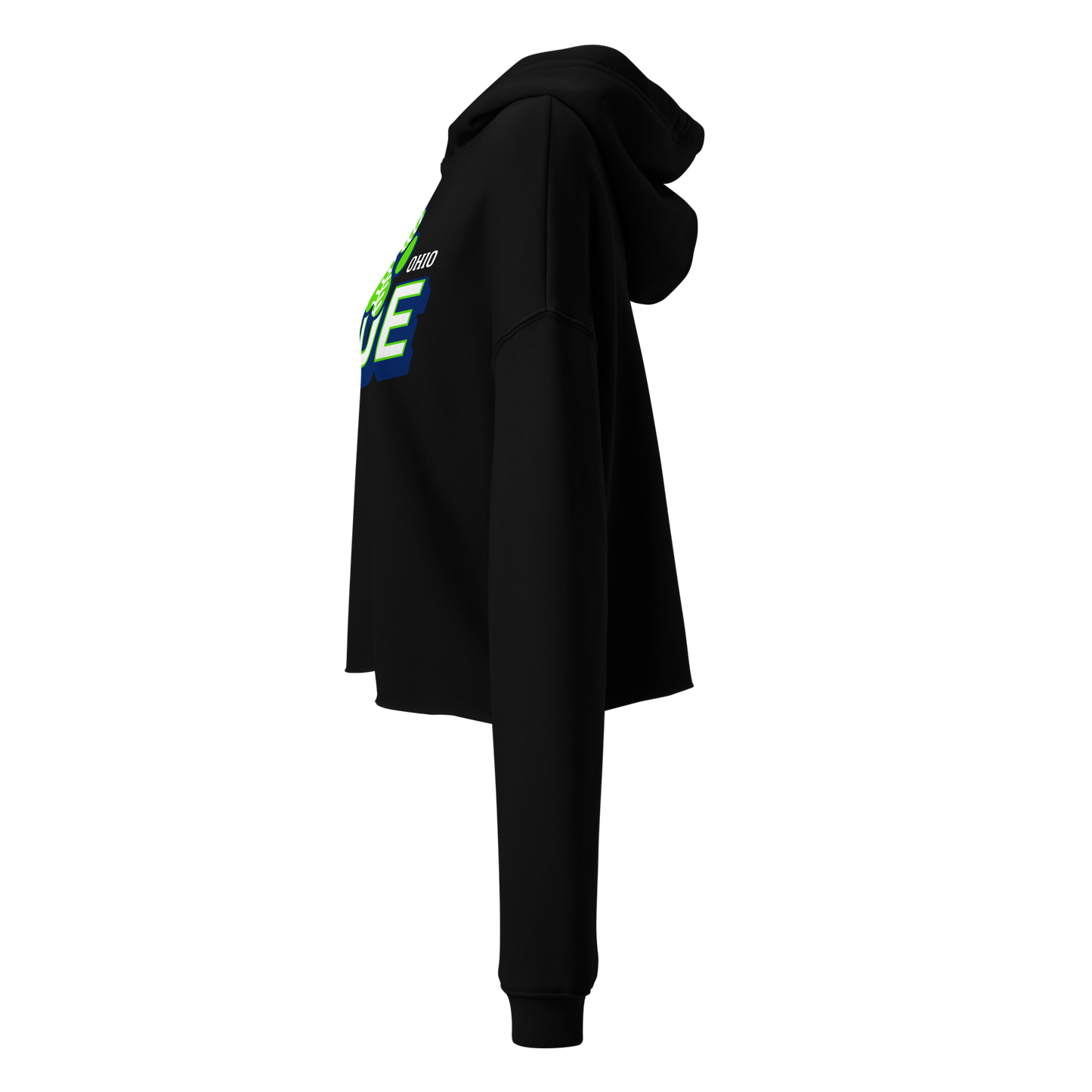 C.O. PRIDE - Cropped Hoodie - Slant Text Logo