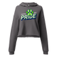 C.O. PRIDE - Cropped Hoodie - Slant Text Logo
