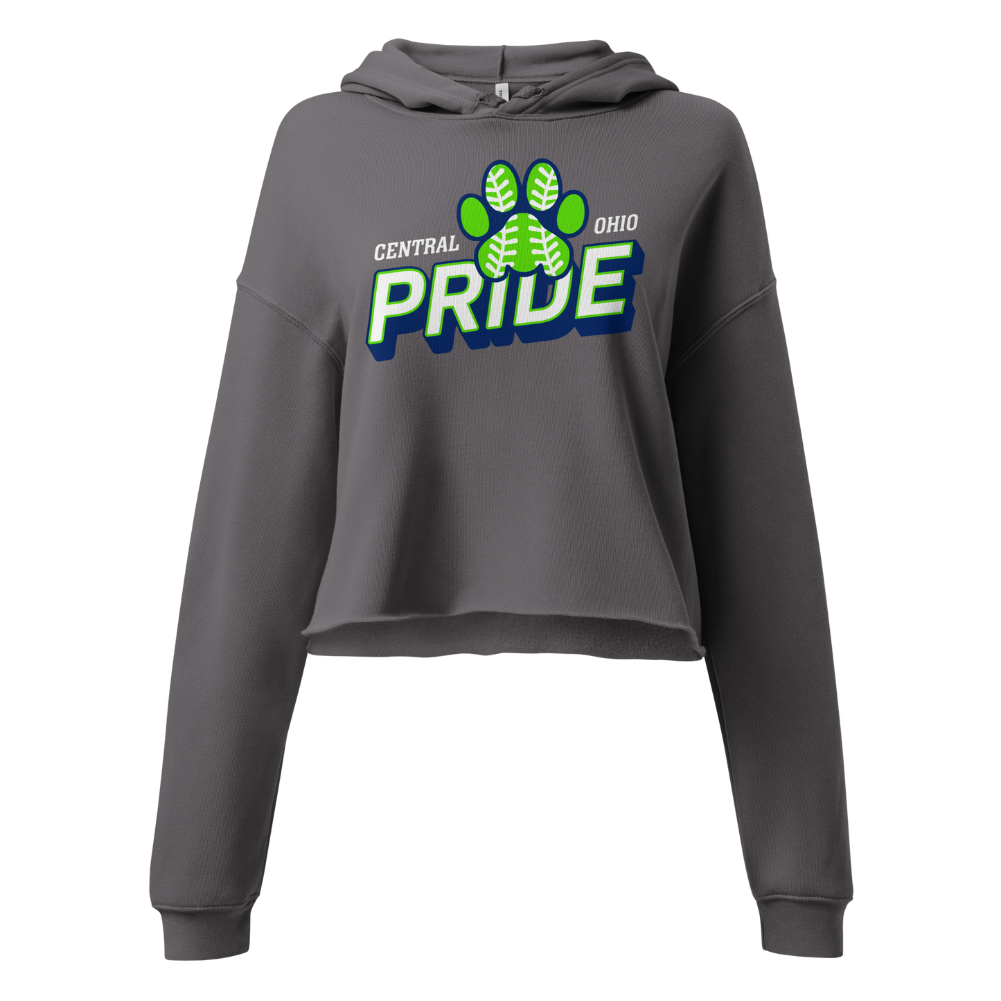 C.O. PRIDE - Cropped Hoodie - Slant Text Logo