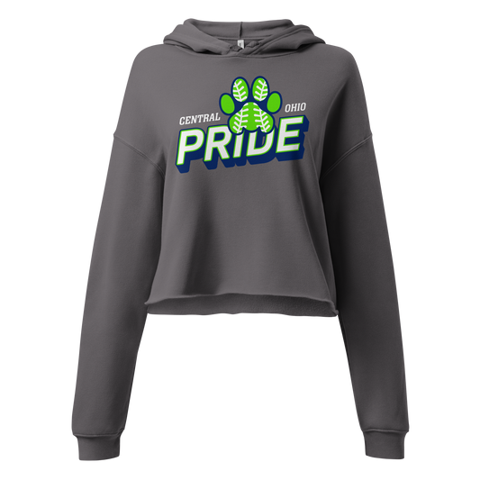C.O. PRIDE - Cropped Hoodie - Slant Text Logo
